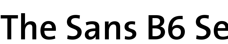 The Sans B6 Semi Bold Yazı tipi ücretsiz indir